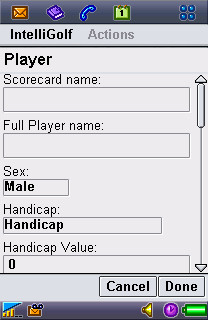 Choose Player Screen.