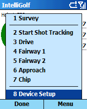 IntelliGPS Setup Screen.