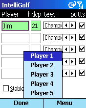 Players Screen - Menu.