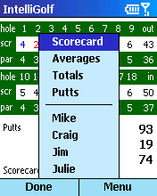 Player Score Screen - Menu.