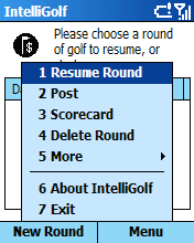 Rounds Screen - Menu.