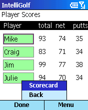 Score Summary Screen - Menu.