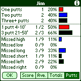 Statistics, Totals Screen.