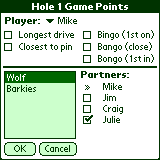 Game Points screen.